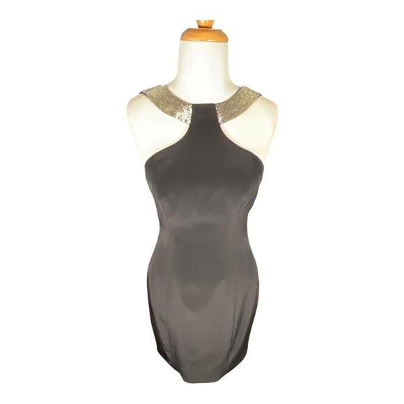 Vintage Niteline Della Roufogali Black Tie Formal Short Cocktail Dress Size 4 - Picture 10 of 13